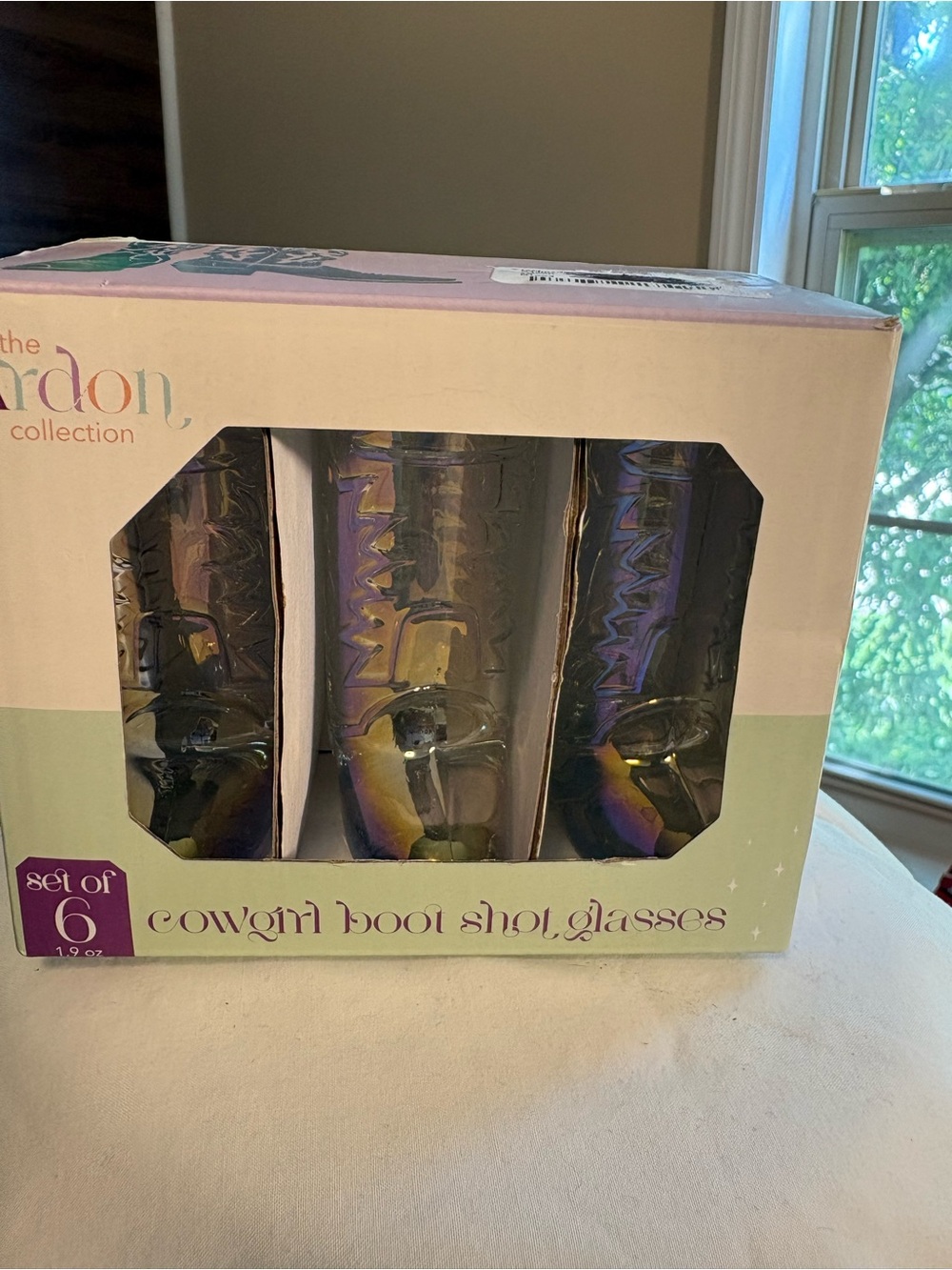The Ardon Collection Multicolor Pastel Cowgirl Boot Shot Glasses - Set of 6